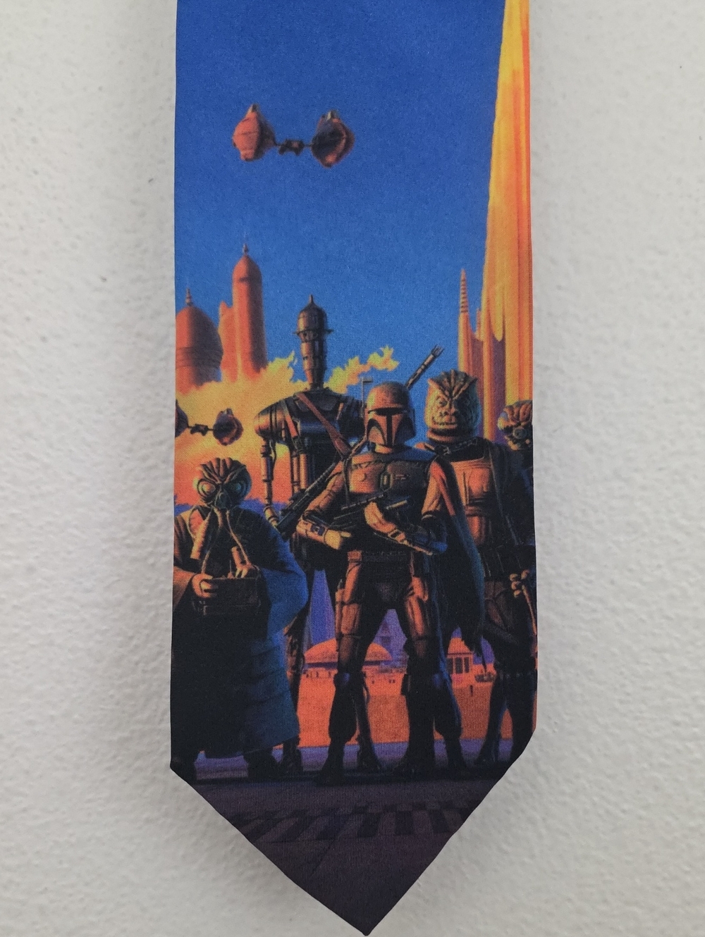 Star Wars Blue & Orange Graphic Tie